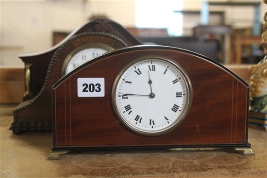 Three mantel timepieces